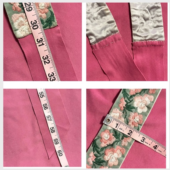 Barbie Pink Pencil Skirt with Two Fabric Belts Mother of Pearl Buckle Sz Medium - Picture 11 of 16